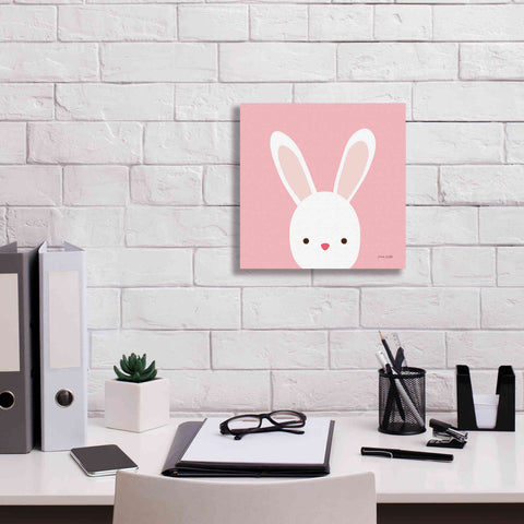 Image of 'Cuddly Bunny' by Ann Kelle Designs, Canvas Wall Art,12 x 12