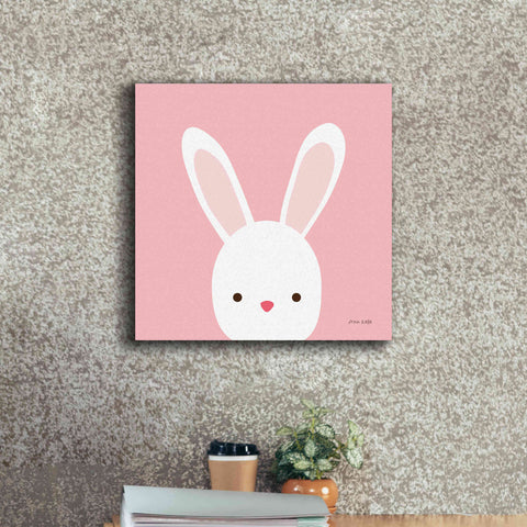 Image of 'Cuddly Bunny' by Ann Kelle Designs, Canvas Wall Art,18 x 18