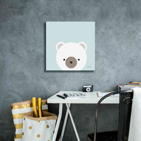 Image of 'Cuddly Bear' by Ann Kelle Designs, Canvas Wall Art,18 x 18