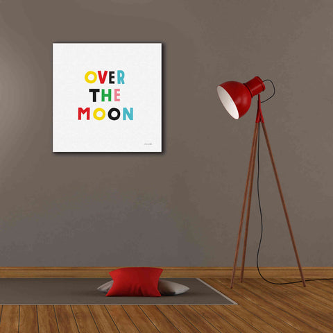 Image of 'Over the Moon' by Ann Kelle Designs, Canvas Wall Art,26 x 26