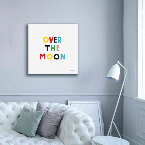 Image of 'Over the Moon' by Ann Kelle Designs, Canvas Wall Art,37 x 37