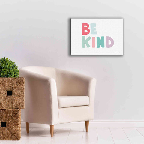 Image of 'Be Kind' by Ann Kelle Designs, Canvas Wall Art,26 x 18