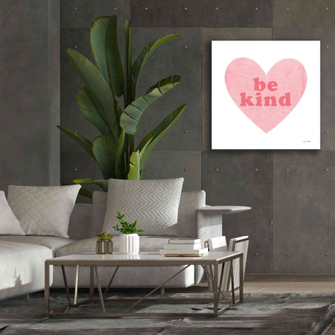 Image of 'Be Kind Heart' by Ann Kelle Designs, Canvas Wall Art,37 x 37