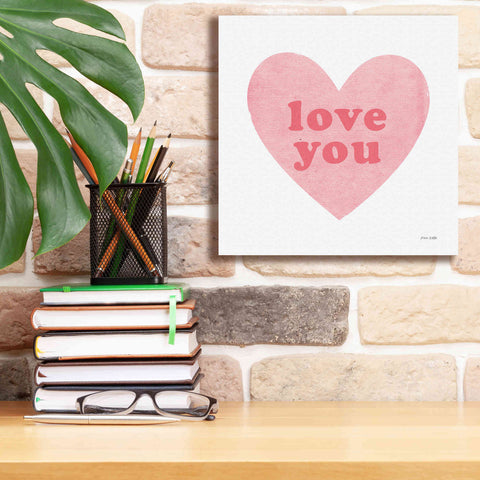 Image of 'Love Heart' by Ann Kelle Designs, Canvas Wall Art,12 x 12