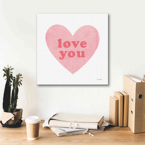 Image of 'Love Heart' by Ann Kelle Designs, Canvas Wall Art,18 x 18