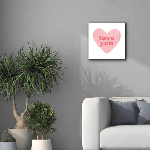 Image of 'Love Heart' by Ann Kelle Designs, Canvas Wall Art,18 x 18