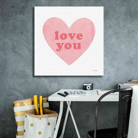 Image of 'Love Heart' by Ann Kelle Designs, Canvas Wall Art,26 x 26