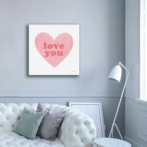 Image of 'Love Heart' by Ann Kelle Designs, Canvas Wall Art,37 x 37