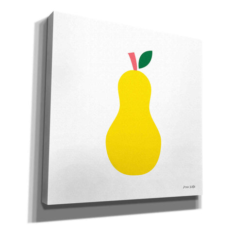 Image of 'Yellow Pear' by Ann Kelle Designs, Canvas Wall Art,12x12x1.1x0,18x18x1.1x0,26x26x1.74x0,37x37x1.74x0