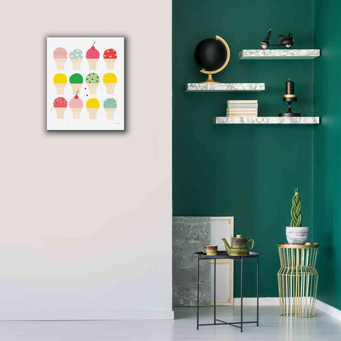 Image of 'Ice Cream Fun' by Ann Kelle Designs, Canvas Wall Art,20 x 24