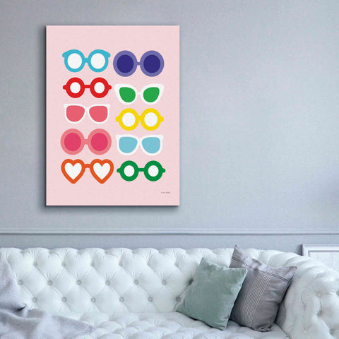 Image of 'Sunglasses for All' by Ann Kelle Designs, Canvas Wall Art,40 x 54