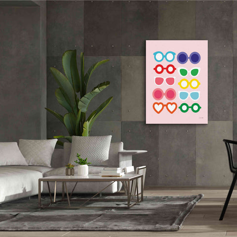 Image of 'Sunglasses for All' by Ann Kelle Designs, Canvas Wall Art,40 x 54