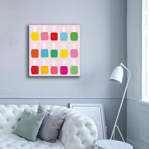 Image of 'Nail Polish Fun' by Ann Kelle Designs, Canvas Wall Art,37 x 37