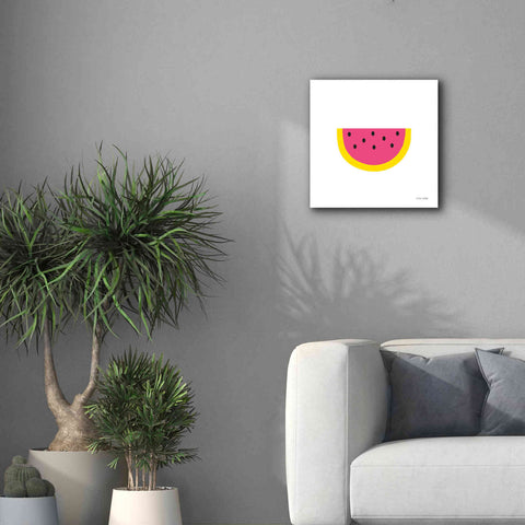 Image of 'Watermelon' by Ann Kelle Designs, Canvas Wall Art,18 x 18