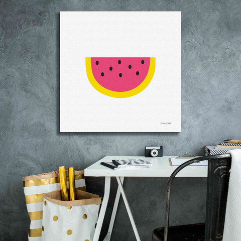 Image of 'Watermelon' by Ann Kelle Designs, Canvas Wall Art,26 x 26