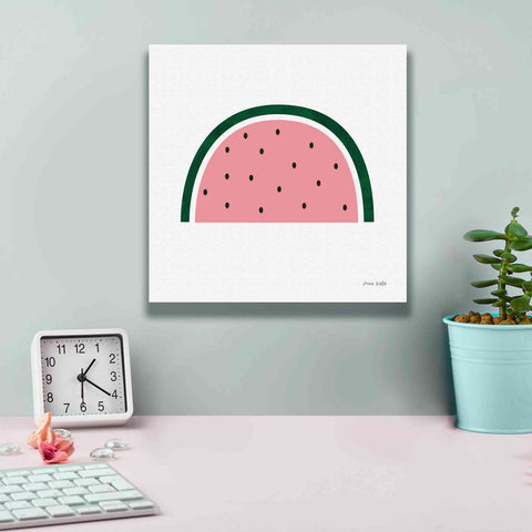 Image of 'Watermelon 2' by Ann Kelle Designs, Canvas Wall Art,12 x 12