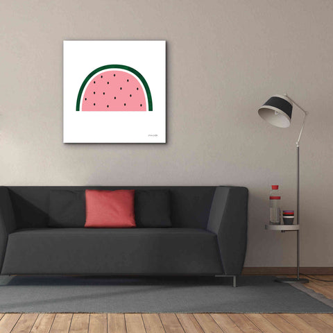 Image of 'Watermelon 2' by Ann Kelle Designs, Canvas Wall Art,37 x 37