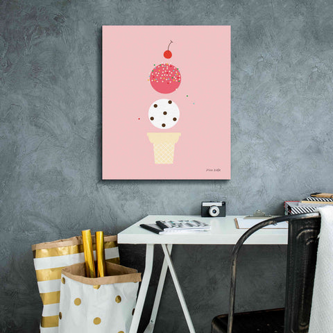Image of 'Ice Cream and Cherry II' by Ann Kelle Designs, Canvas Wall Art,20 x 24
