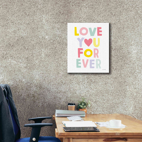 Image of 'Love You Forever' by Ann Kelle Designs, Canvas Wall Art,20 x 24