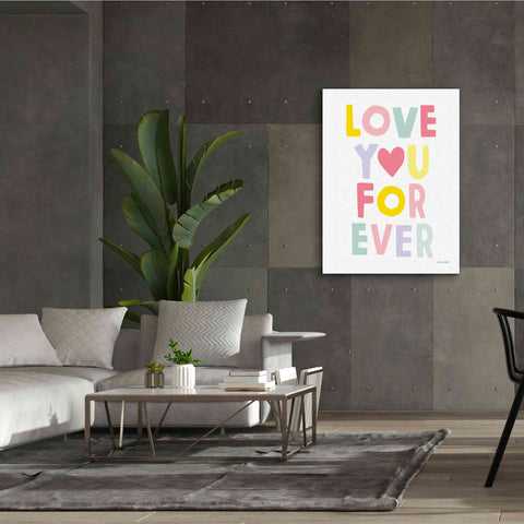 Image of 'Love You Forever' by Ann Kelle Designs, Canvas Wall Art,40 x 54