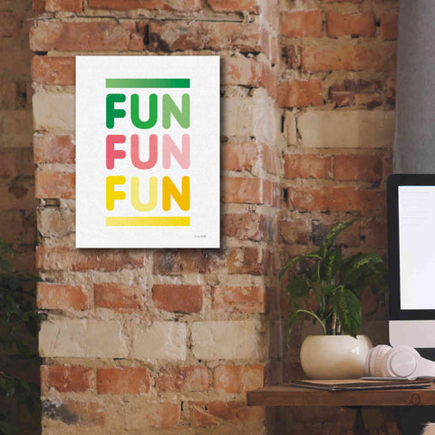 Image of 'Fun' by Ann Kelle Designs, Canvas Wall Art,12 x 16