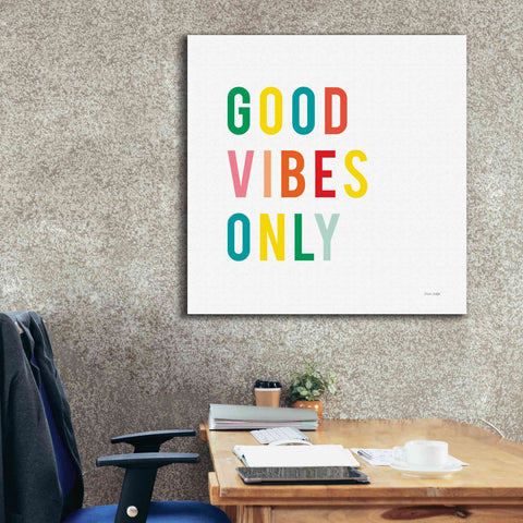 Image of 'Good Vibes Only' by Ann Kelle Designs, Canvas Wall Art,37 x 37