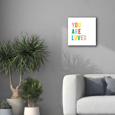 Image of 'You are Loved' by Ann Kelle Designs, Canvas Wall Art,18 x 18