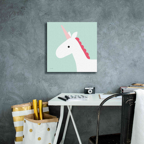 Image of 'Unicorn' by Ann Kelle Designs, Canvas Wall Art,18 x 18