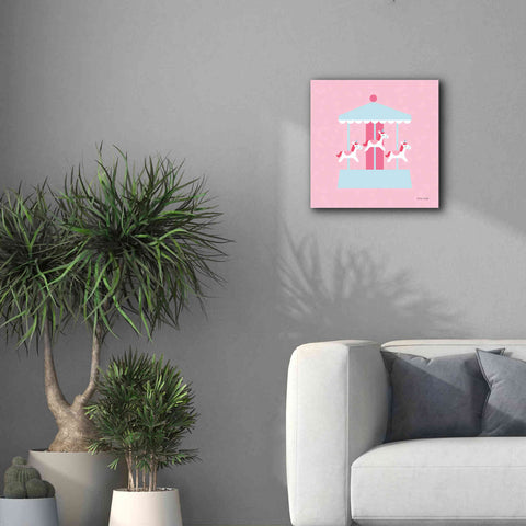 Image of 'Merry Go Round' by Ann Kelle Designs, Canvas Wall Art,18 x 18