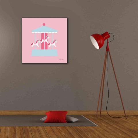 Image of 'Merry Go Round' by Ann Kelle Designs, Canvas Wall Art,26 x 26