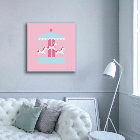 Image of 'Merry Go Round' by Ann Kelle Designs, Canvas Wall Art,37 x 37