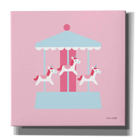 Image of 'Merry Go Round' by Ann Kelle Designs, Canvas Wall Art,12x12x1.1x0,18x18x1.1x0,26x26x1.74x0,37x37x1.74x0