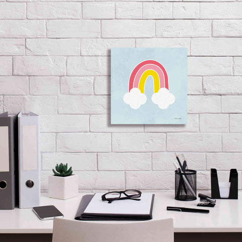 Image of 'Her Rainbow' by Ann Kelle Designs, Canvas Wall Art,12 x 12