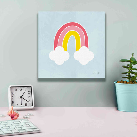 Image of 'Her Rainbow' by Ann Kelle Designs, Canvas Wall Art,12 x 12