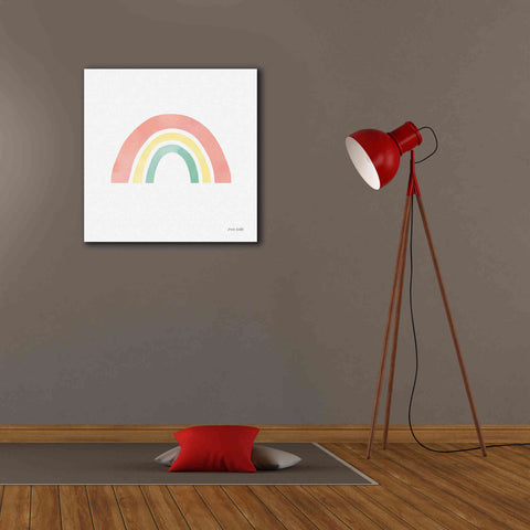 Image of 'Pastel Rainbow I' by Ann Kelle Designs, Canvas Wall Art,26 x 26