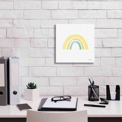 Image of 'Pastel Rainbow II' by Ann Kelle Designs, Canvas Wall Art,12 x 12