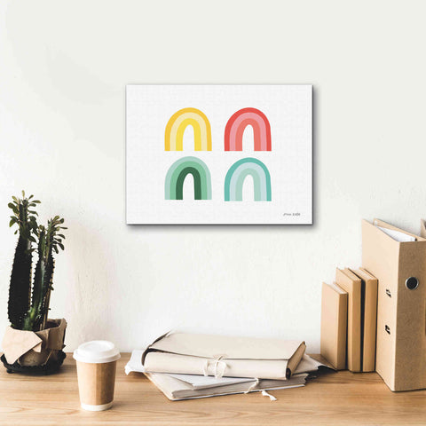 Image of 'Rainbow Colors I' by Ann Kelle Designs, Canvas Wall Art,16 x 12