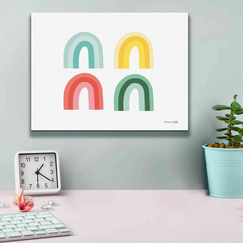 Image of 'Rainbow Colors II' by Ann Kelle Designs, Canvas Wall Art,16 x 12