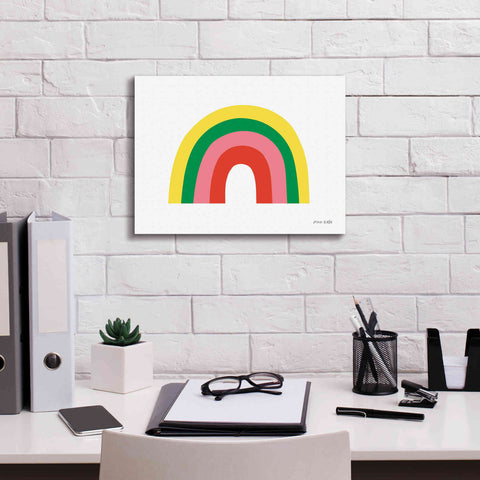 Image of 'Rainbow II' by Ann Kelle Designs, Canvas Wall Art,16 x 12