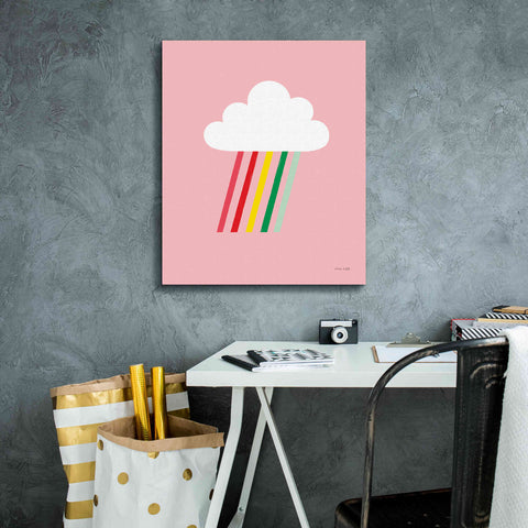 Image of 'Rainbow Rays I' by Ann Kelle Designs, Canvas Wall Art,20 x 24