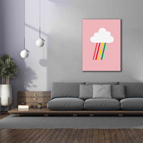 Image of 'Rainbow Rays I' by Ann Kelle Designs, Canvas Wall Art,40 x 54