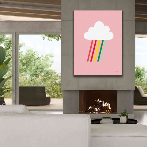 Image of 'Rainbow Rays I' by Ann Kelle Designs, Canvas Wall Art,40 x 54