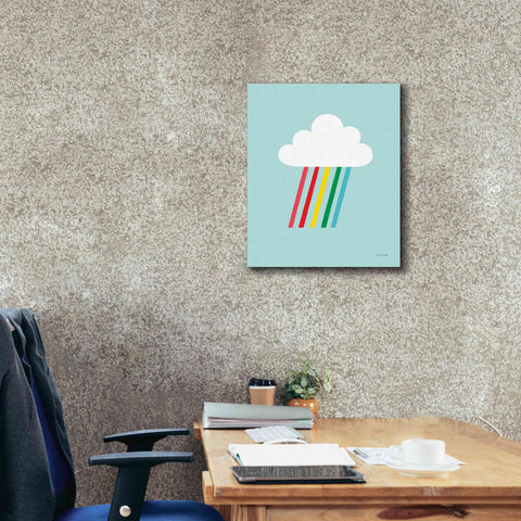 Image of 'Rainbow Rays II' by Ann Kelle Designs, Canvas Wall Art,20 x 24
