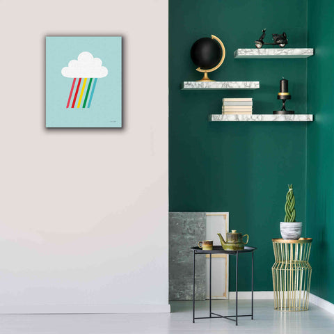 Image of 'Rainbow Rays II' by Ann Kelle Designs, Canvas Wall Art,20 x 24