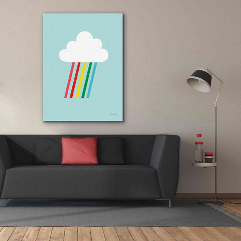 Image of 'Rainbow Rays II' by Ann Kelle Designs, Canvas Wall Art,40 x 54