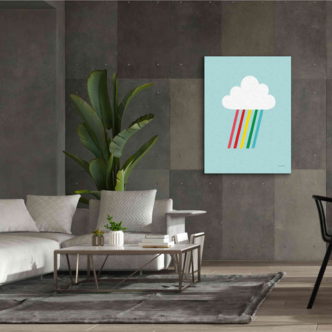 Image of 'Rainbow Rays II' by Ann Kelle Designs, Canvas Wall Art,40 x 54