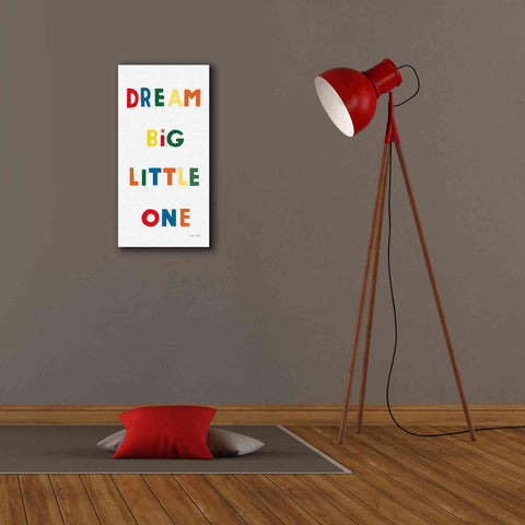 Image of 'Dream Big Little One Bright' by Ann Kelle Designs, Canvas Wall Art,12 x 24