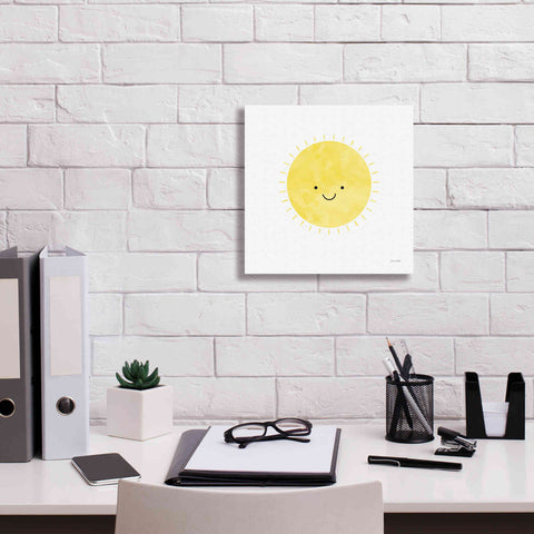 Image of 'Sunny Smile Days' by Ann Kelle Designs, Canvas Wall Art,12 x 12