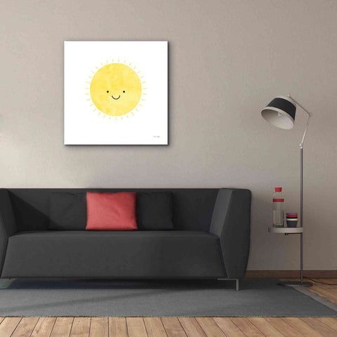 Image of 'Sunny Smile Days' by Ann Kelle Designs, Canvas Wall Art,37 x 37
