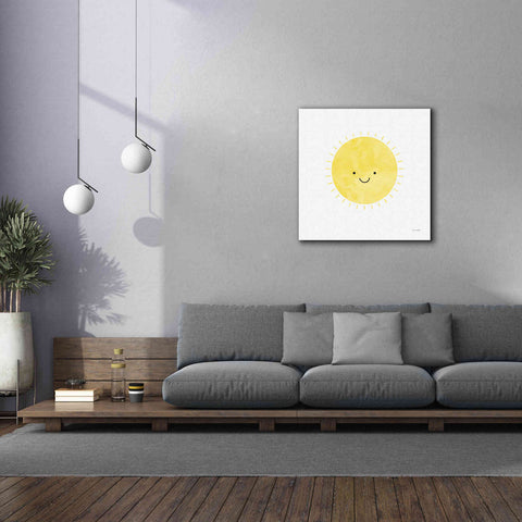 Image of 'Sunny Smile Days' by Ann Kelle Designs, Canvas Wall Art,37 x 37